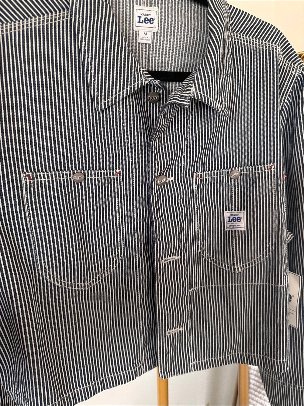Lee Striped Workwear Jacket - Navy & White
